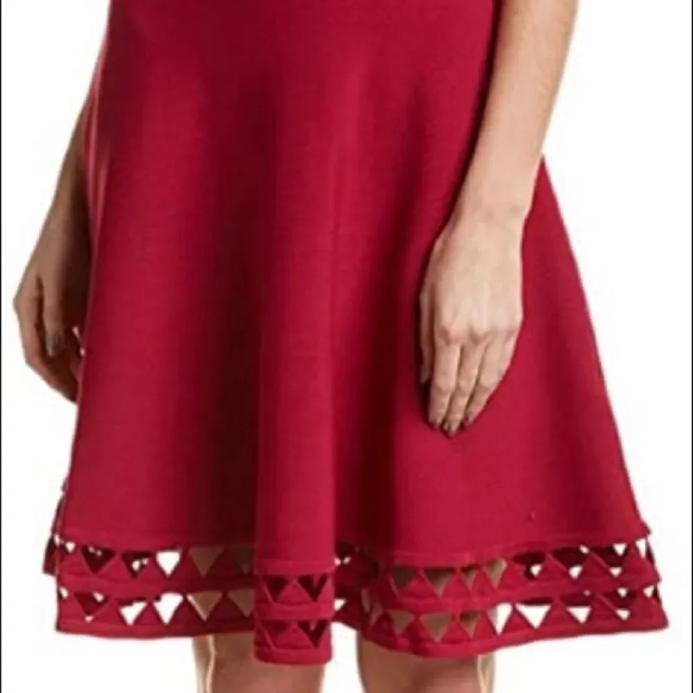 Ted Baker Kathryn Cut-out Knit Fit-and-Flare Dress Size 4 - Picture 15 of 16
